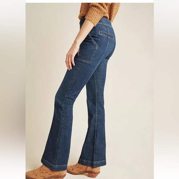 Anthropologie Pilcro High-Rise Trouser Utility Bootcut Jeans 30 NWT - Picture 3 of 8